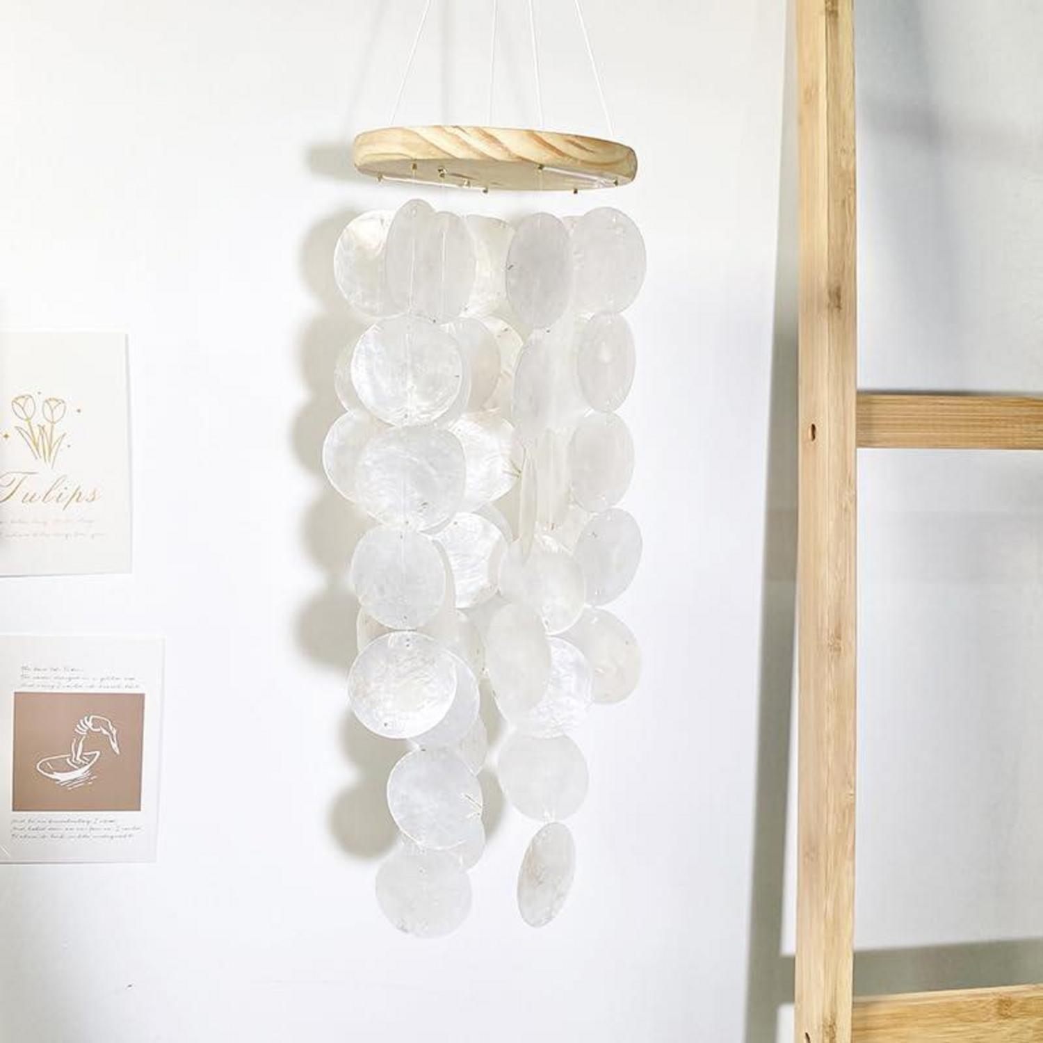 Windspiel Muschel Traumfänger Boho Deko 60cm Für Garten & Fenster