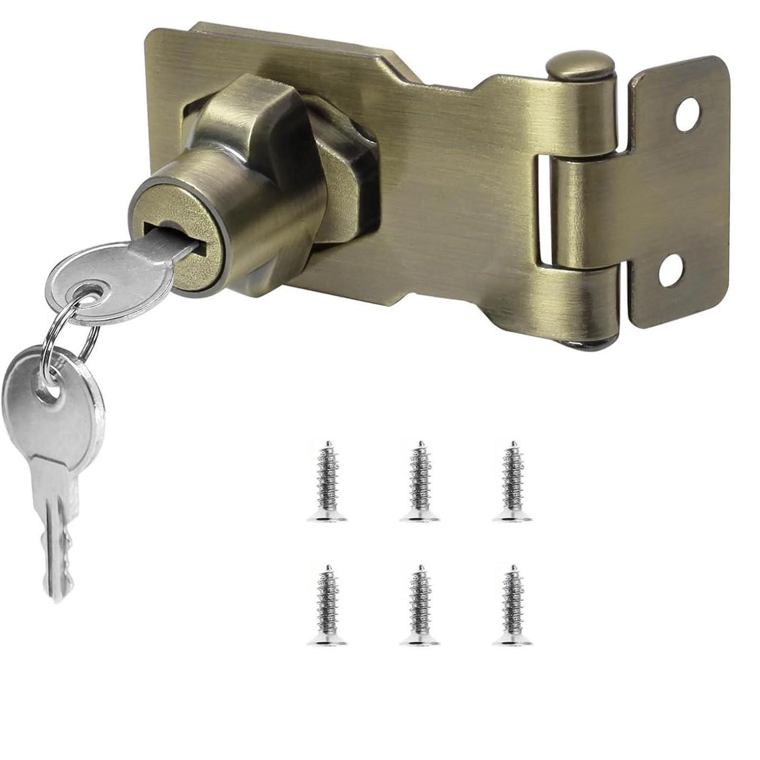 Schrank Schloss 100mm Bronzefarbe Abschließbar Mit Schlüsseln