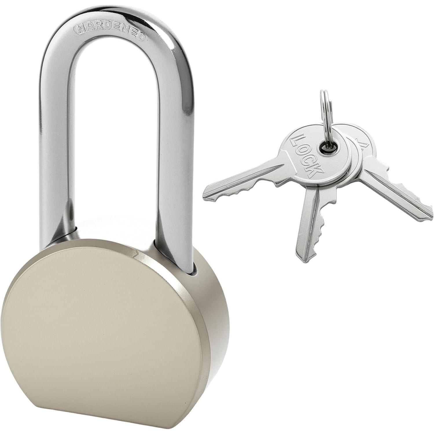 Vorhängeschloss Edelstahl 65mm Mit Langem Bügel Inkl. 3 Schlüssel