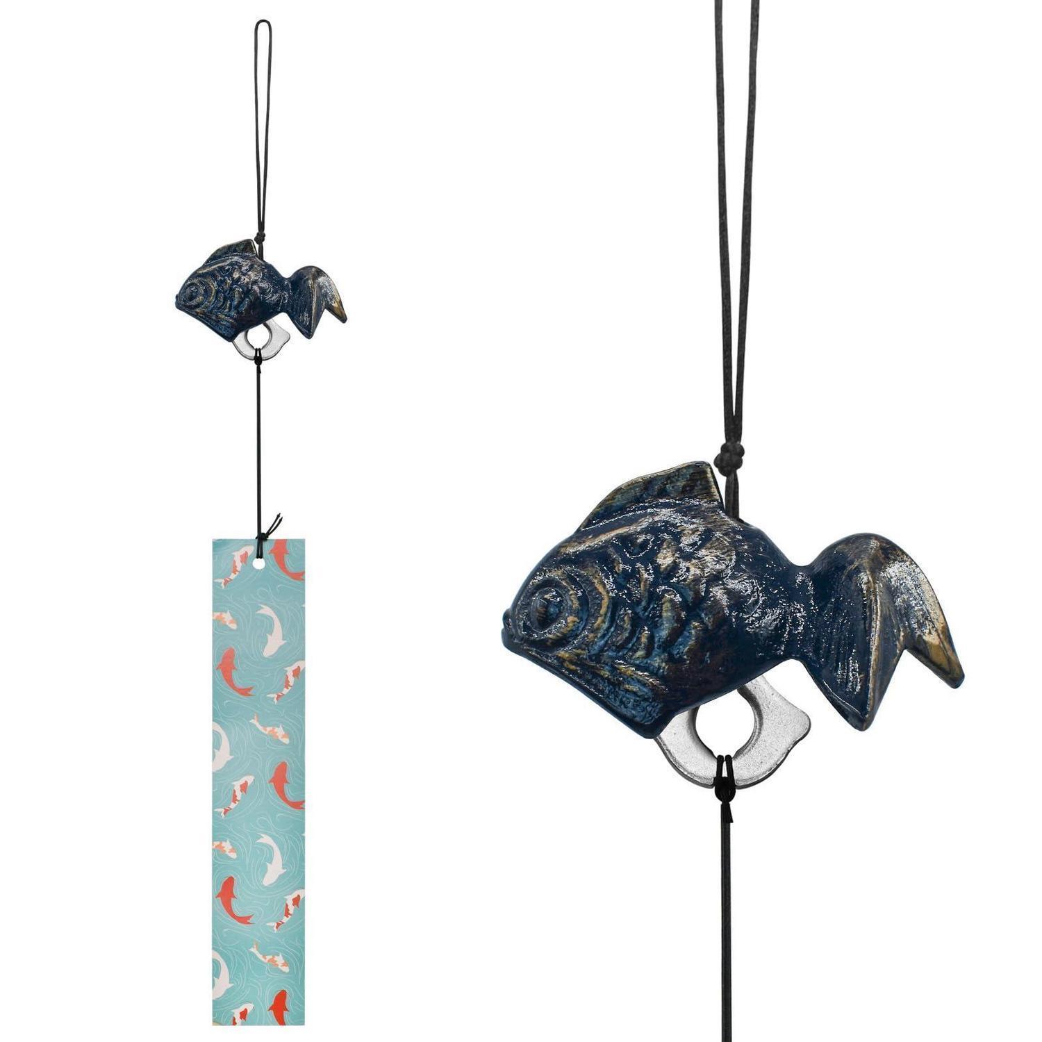 Japanisches Windspiel Gusseisen Goldfisch Feng Shui Glocke Für Garten & Wohnraum