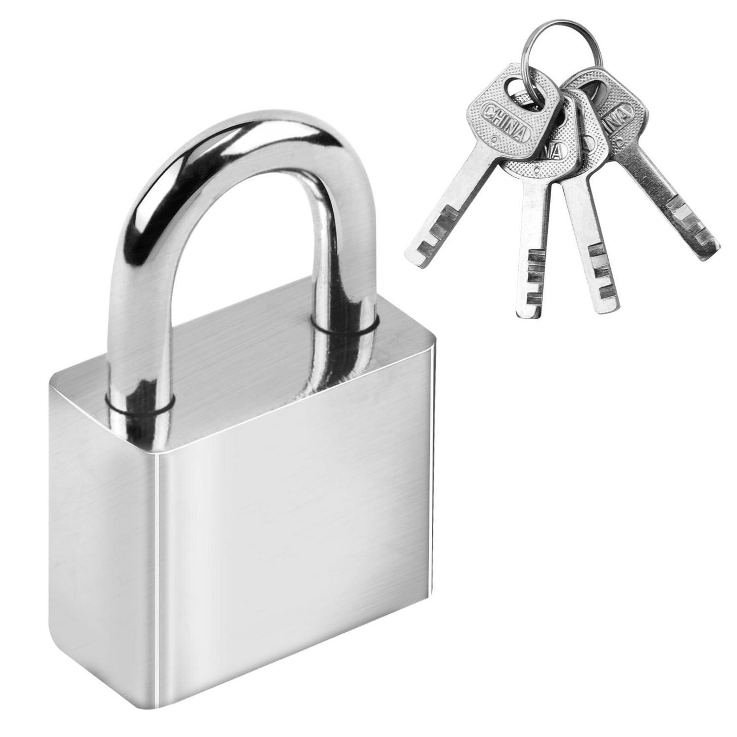 Vorhängeschloss 40mm Mit 4 Schlüsseln, Robust & Wasserdicht Für Spind, Garage, Schuppen