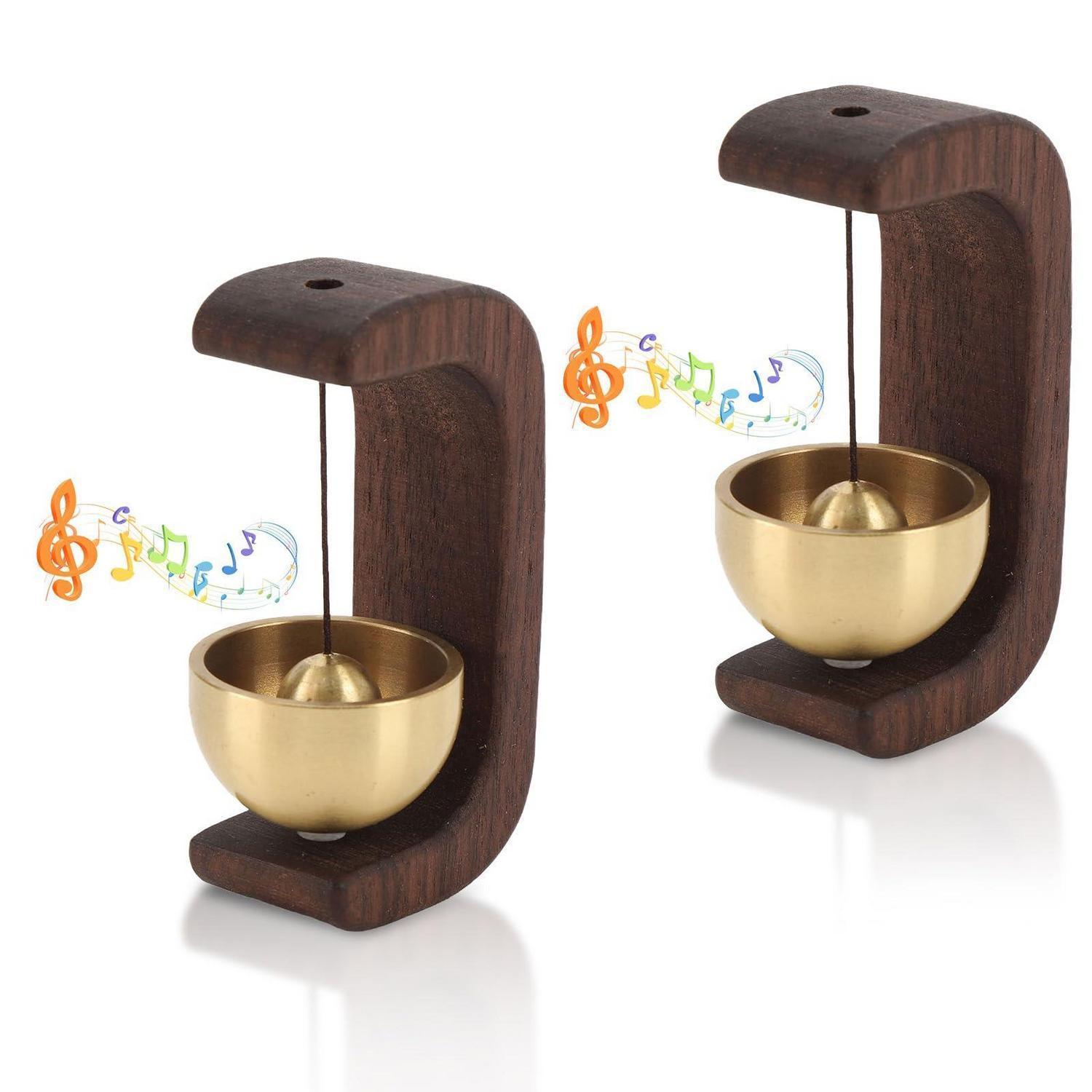 2er Set Ladenbesitzer Glocke, Magnetische Holztürglocke, Mini-windspiel Für Geschäftseingang
