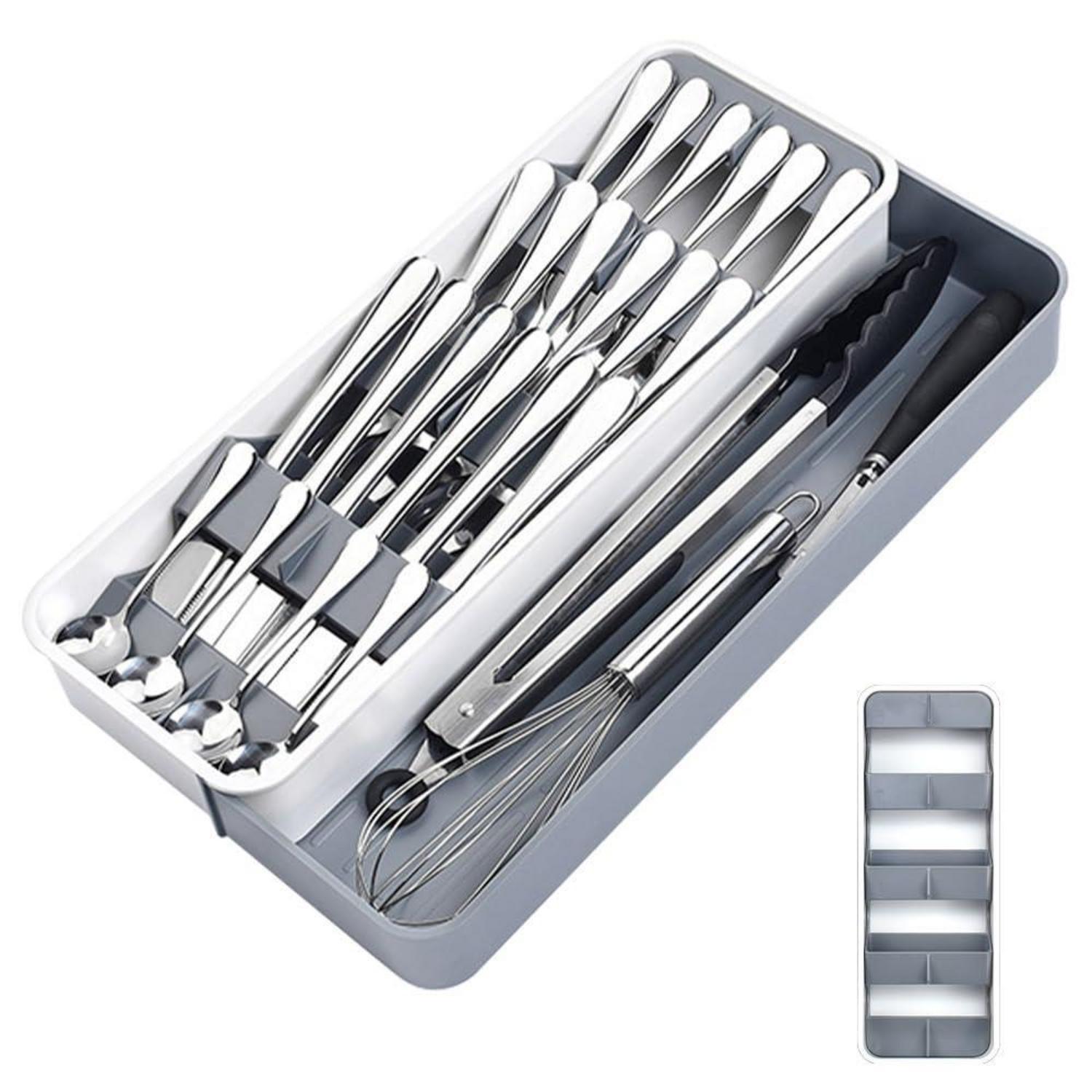 Erweiterbarer Besteckkasten Mit 9 Fächern, 14-22,5 Cm Breite