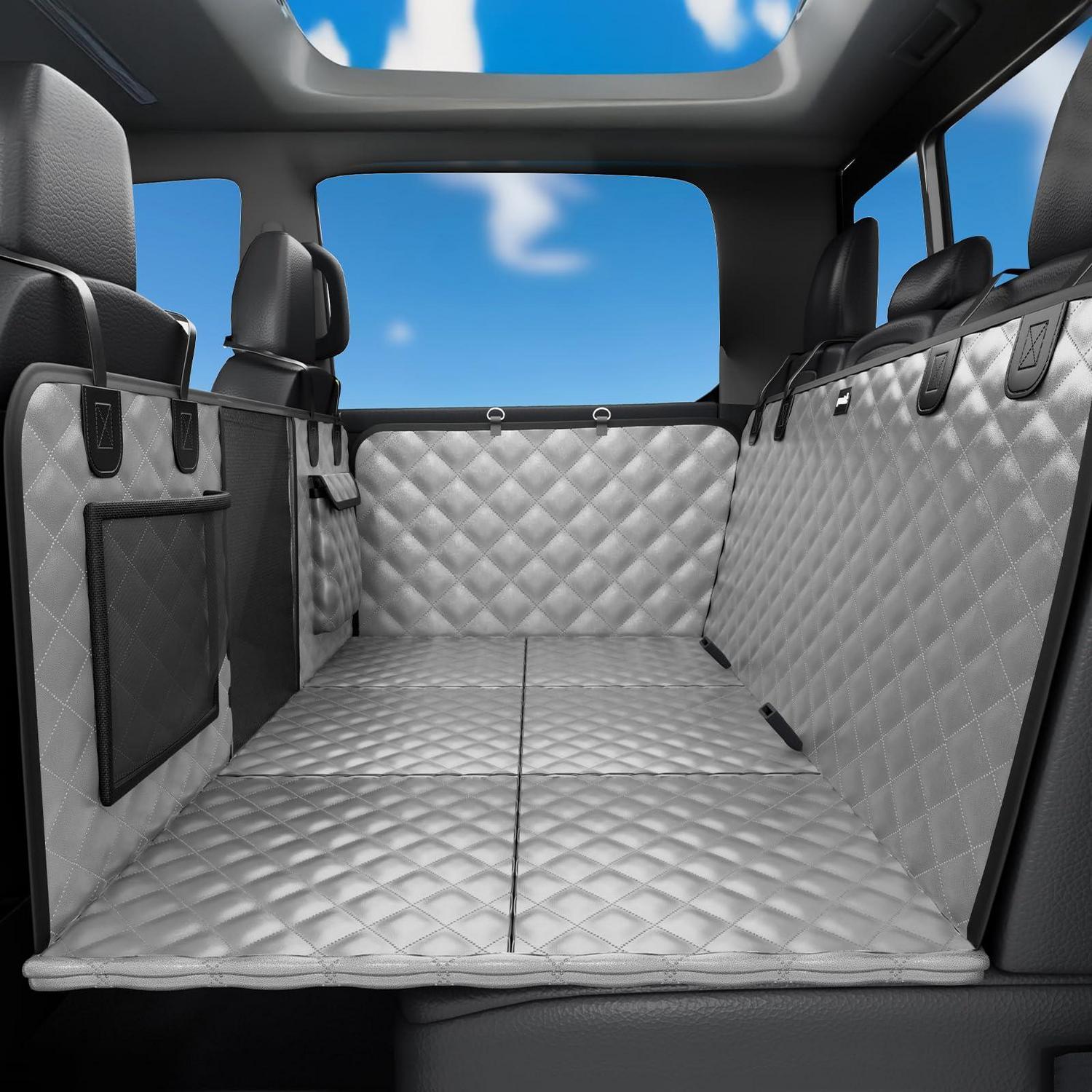 Hundedecke Auto Rückbank Für Suv/lkw, 145x73cm, Wasserdicht, Grau