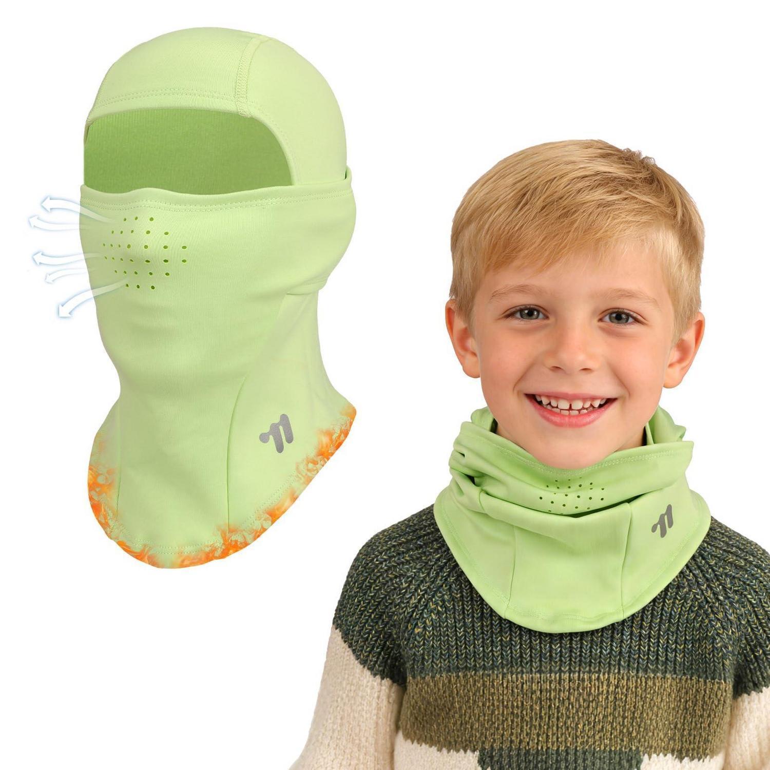 Kinder Sturmhaube Fleece Warm Atmungsaktiv Für 4-12 Jahre, Multifunktional Winddicht Skimaske Unter Helm