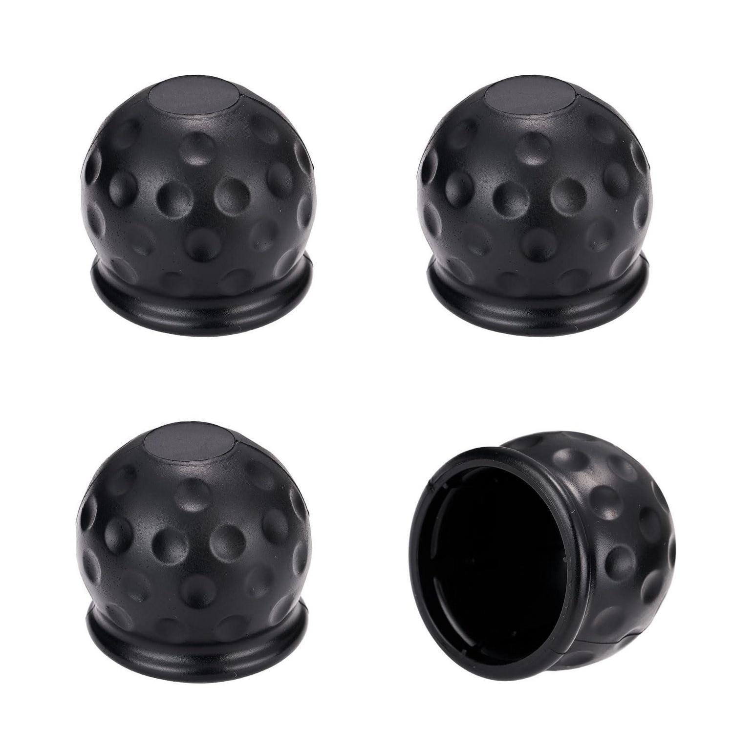 4x Anhängerkupplung Abdeckung 50mm Schwarz, Pvc Schutzkappe Universal