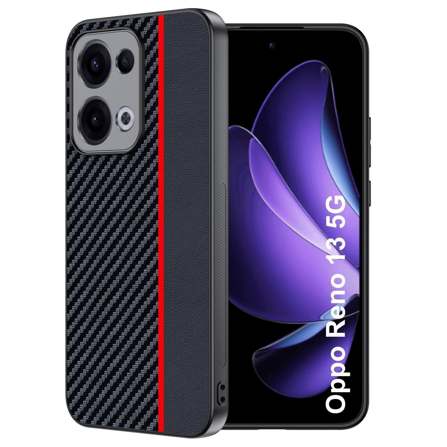 Handyhülle Für Oppo Reno 13 5g, Kohlefaser, Kratzfest & Stoßfest