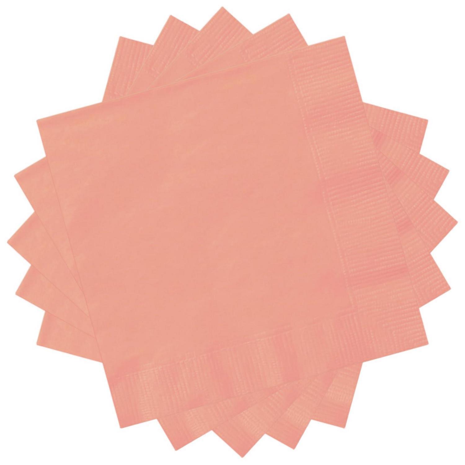 Servietten Roségold 33x33cm 20 Stück Für Partys & Hochzeiten