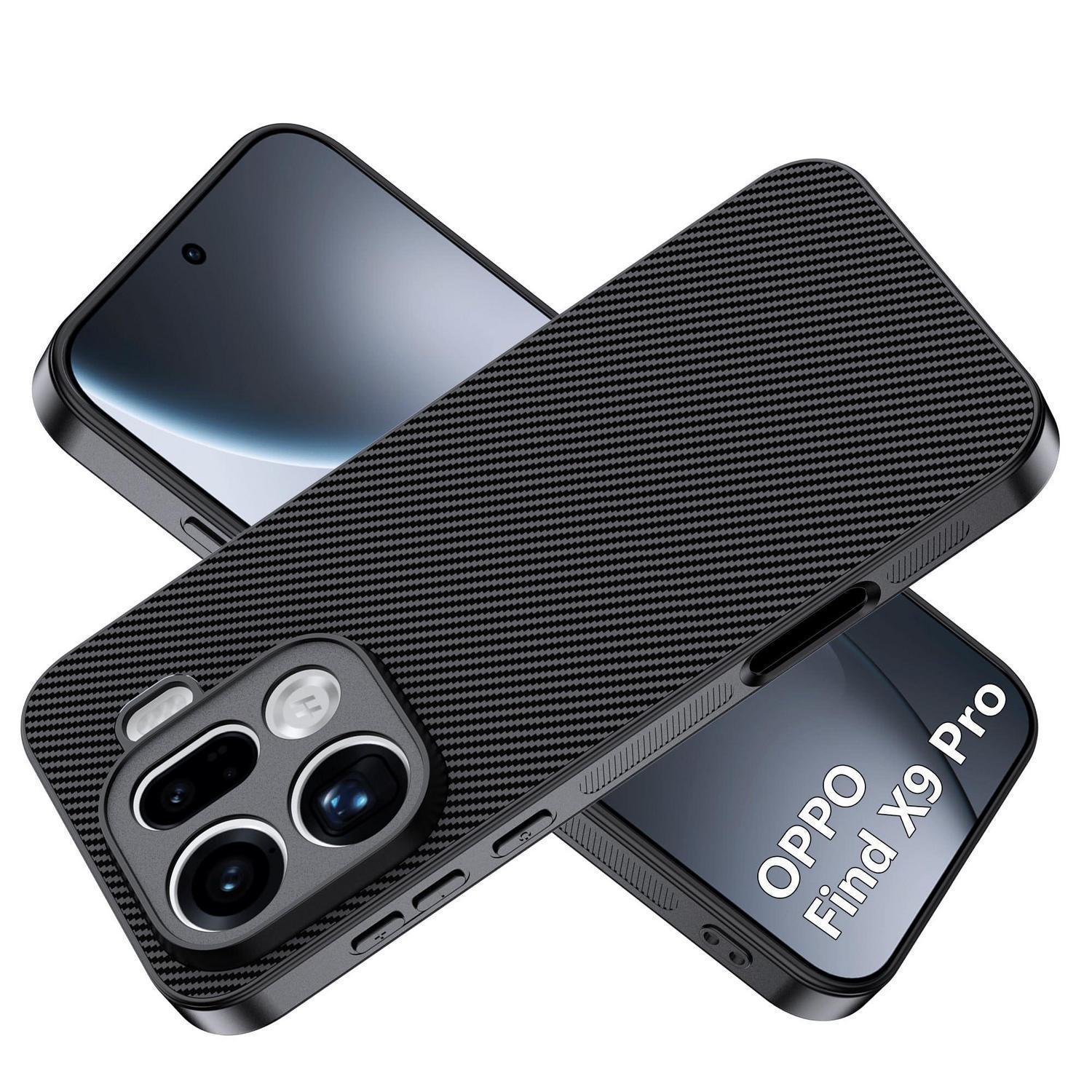 Tpu Hülle Für Oppo Find X9 Pro, Stoßfest, Kratzfest, Kohlefaser