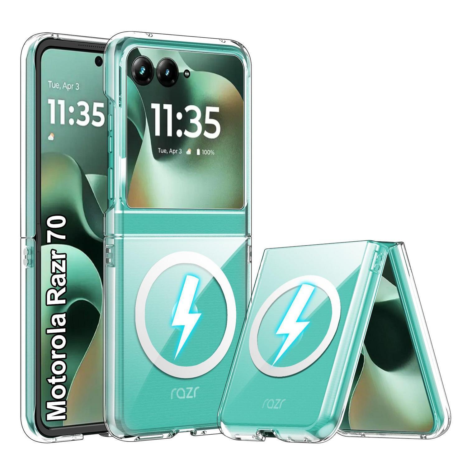 Hülle Für Motorola Razr 70/60/50, Magnetisch, Stoßfest, Transparent