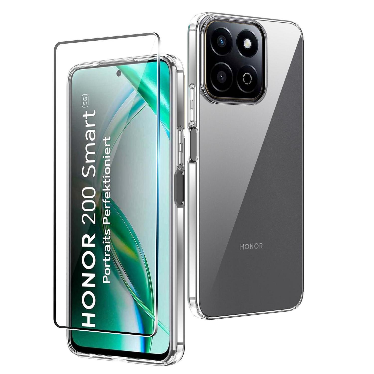 Tpu Handyhülle Honor 200 Smart 5g Mit Glasfolie, Transparent