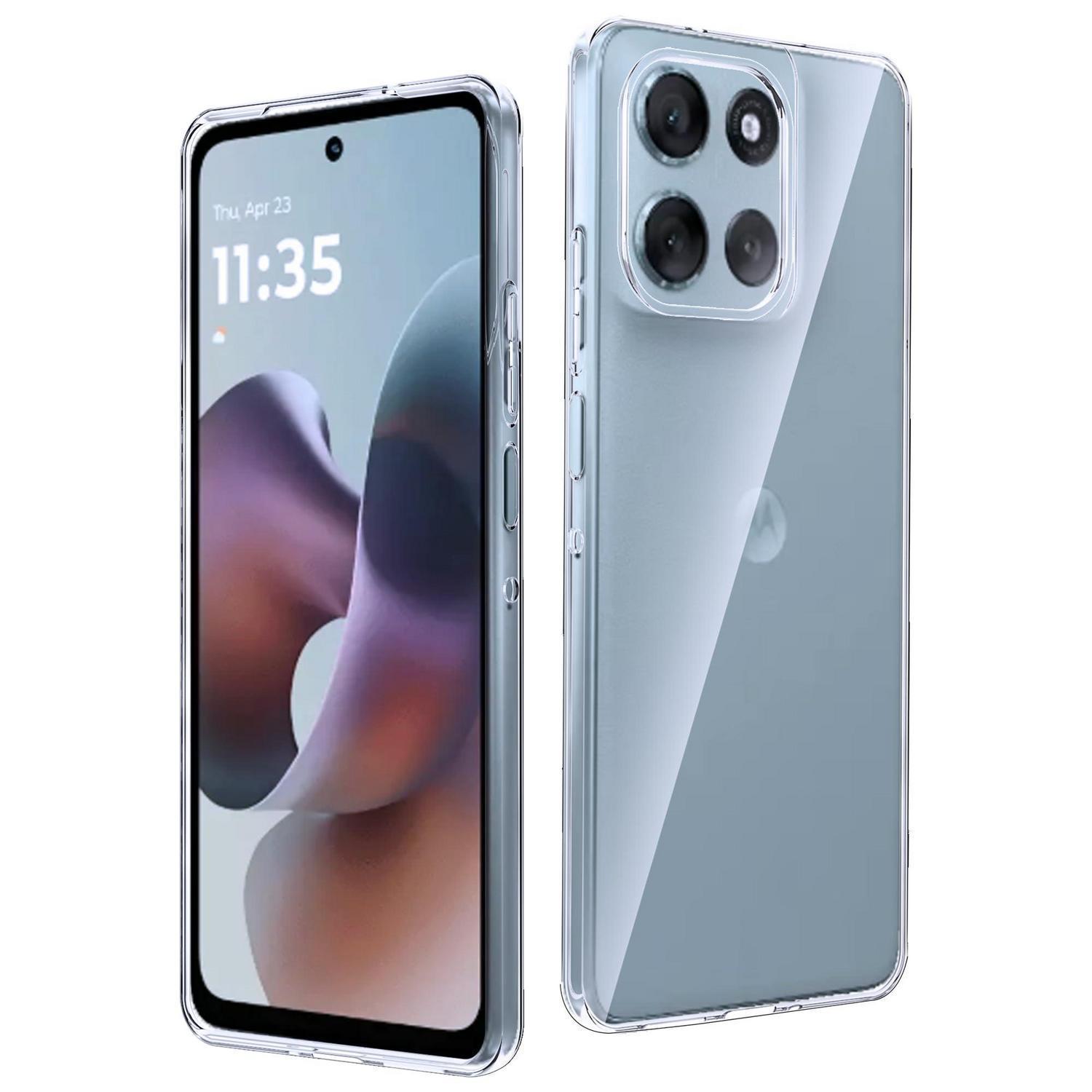 Tpu Handyhülle Für Motorola Moto G56 5g, Transparent, Stoßfest