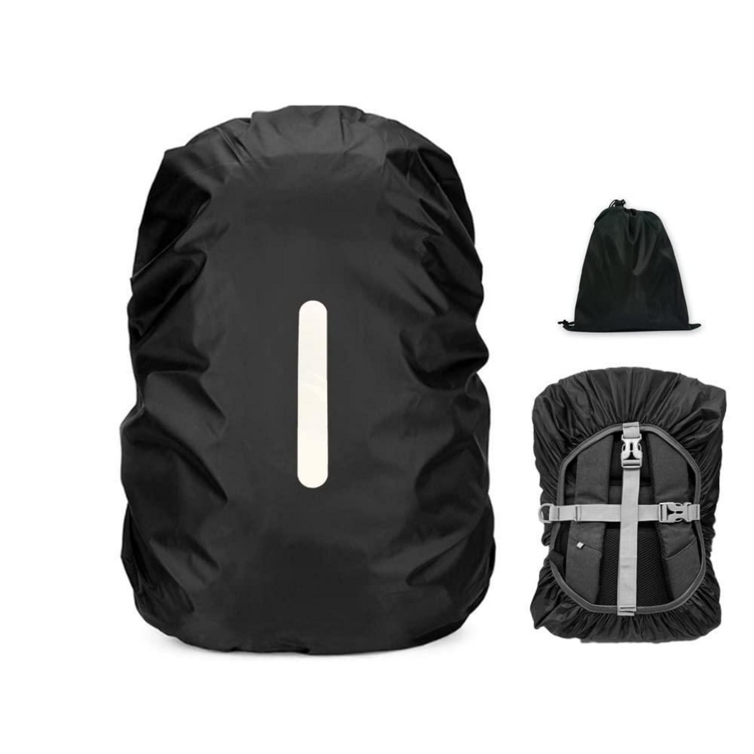 Regenhülle Für Rucksack Xl (60-70l) Mit Reflektoren & Kreuzschnallenriemen