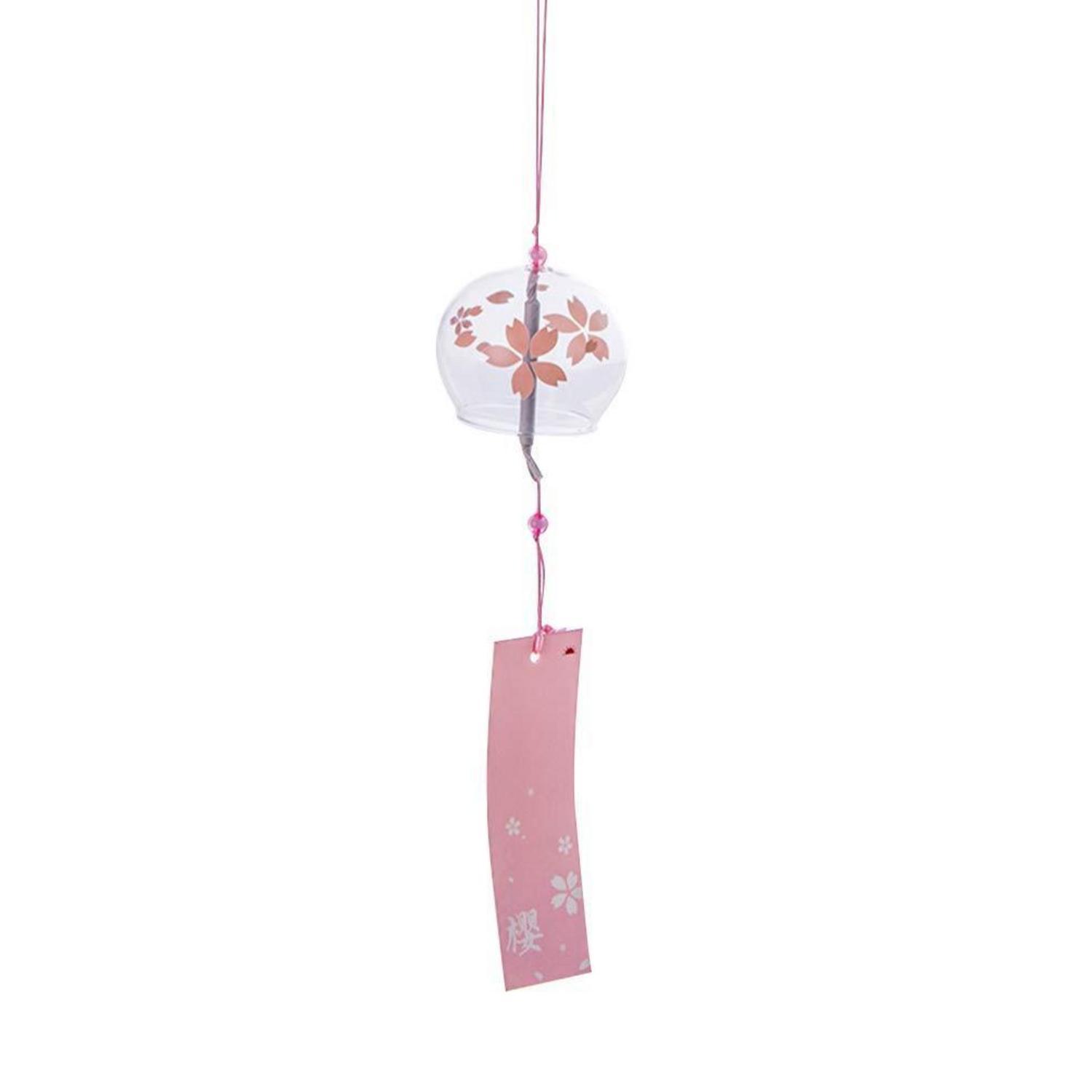Japanisches Glas Windspiel Kirschblüte Handgemacht Für Innen & Außen