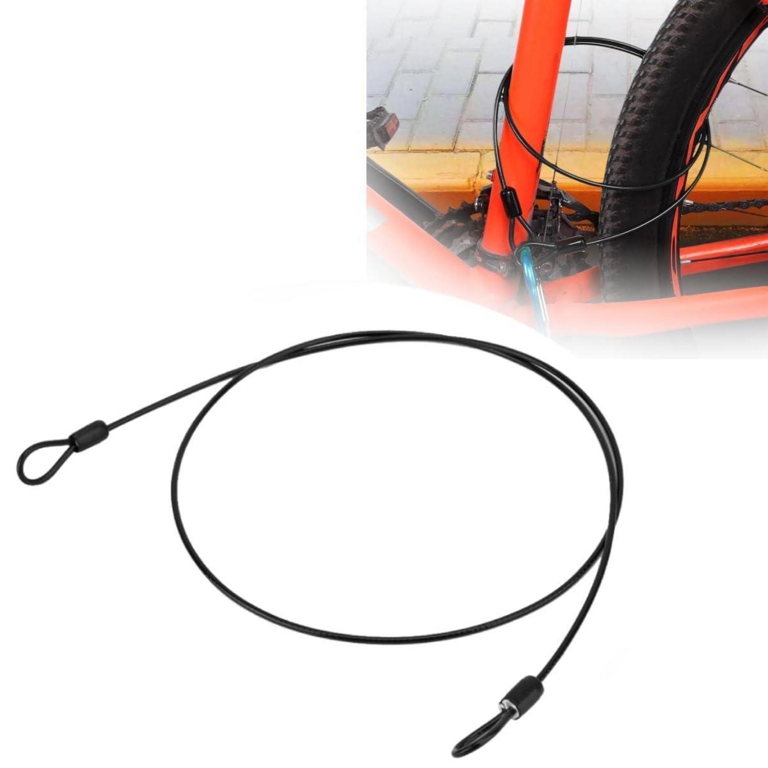Sicherheitskabel 100cm Mit Schlaufen Für Fahrrad, Scooter, Tore, Zäune