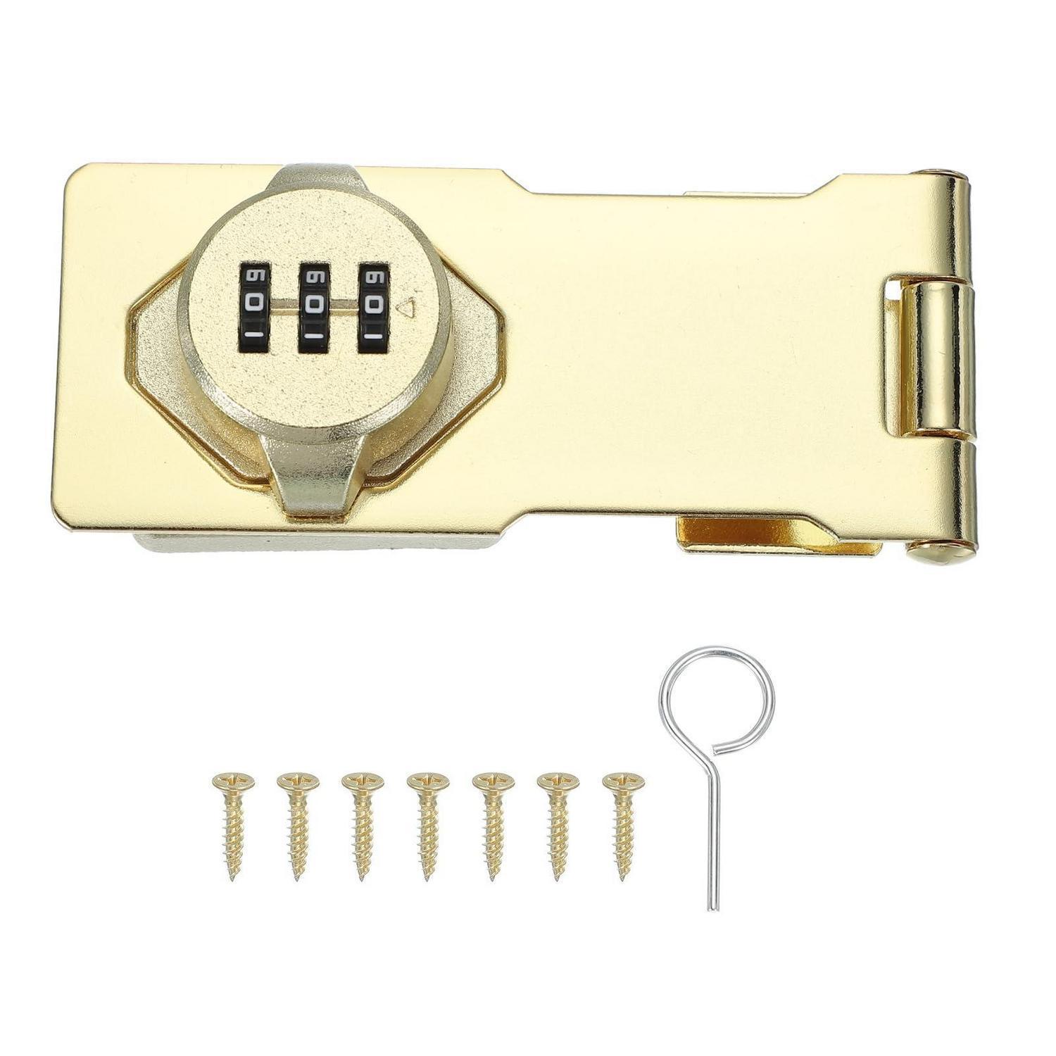 Mechanisches Zahlenschloss Gold Für Schuppen, Schränke, Türen, Schlüssel-los