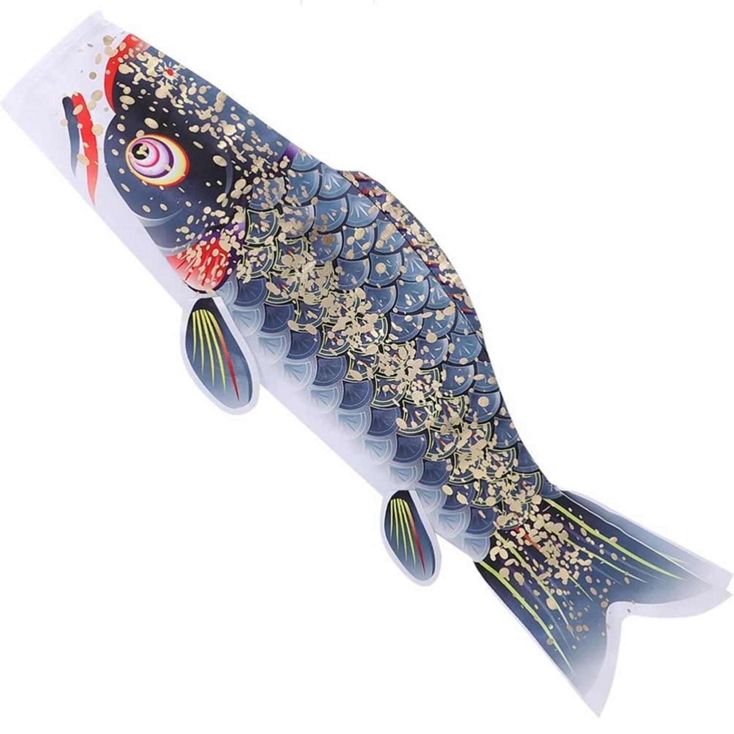 Fisch Windsock Flagge Nobori Koinobori 100x27cm Für Garten & Außenbereich