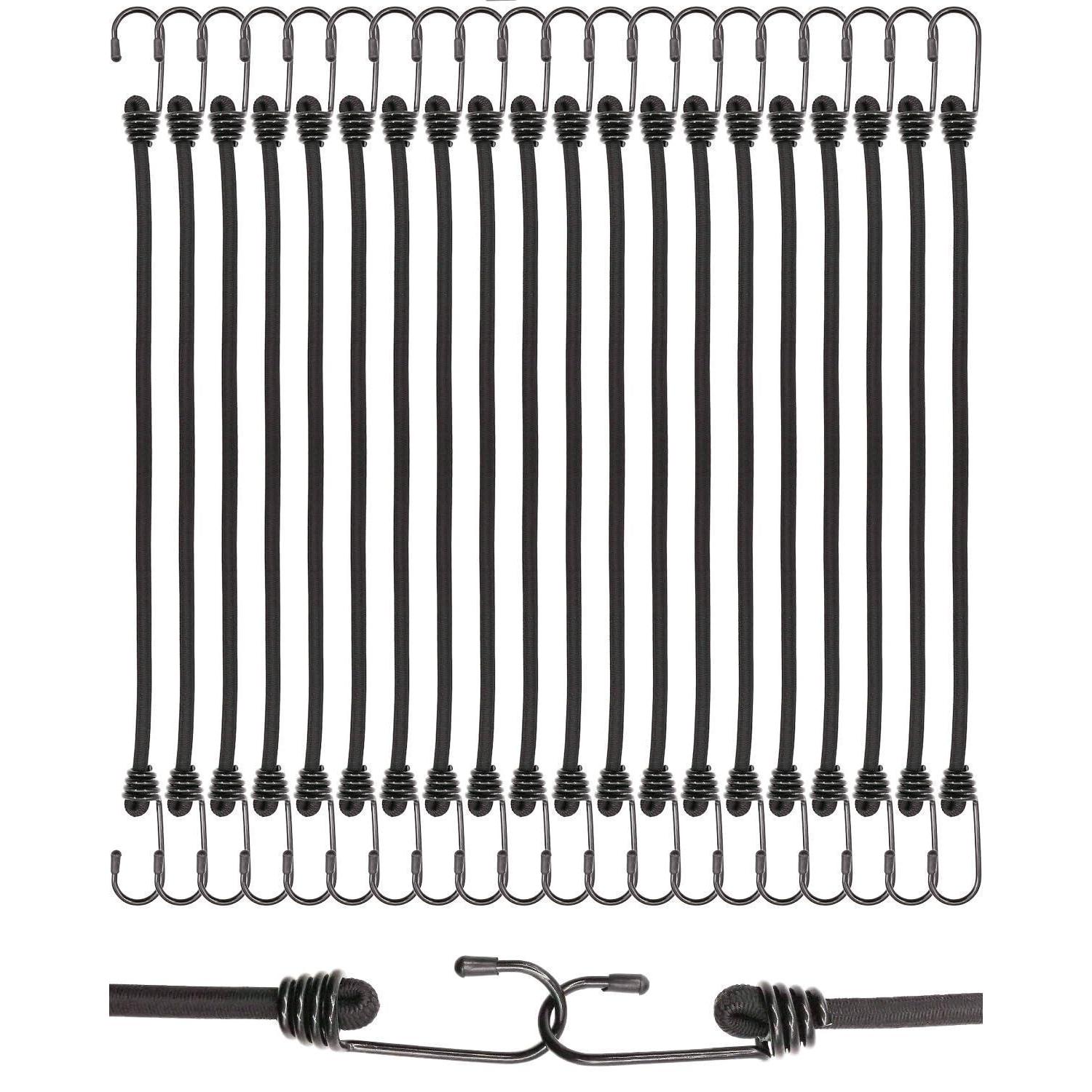 Spanngummis Mit Haken 40cm, 20 Stück, Expander Für Planen, Netze, Camping