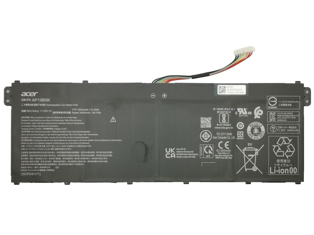 Acer Akku 3550 Mah 41 Wh 3 Zellen 11 55 V