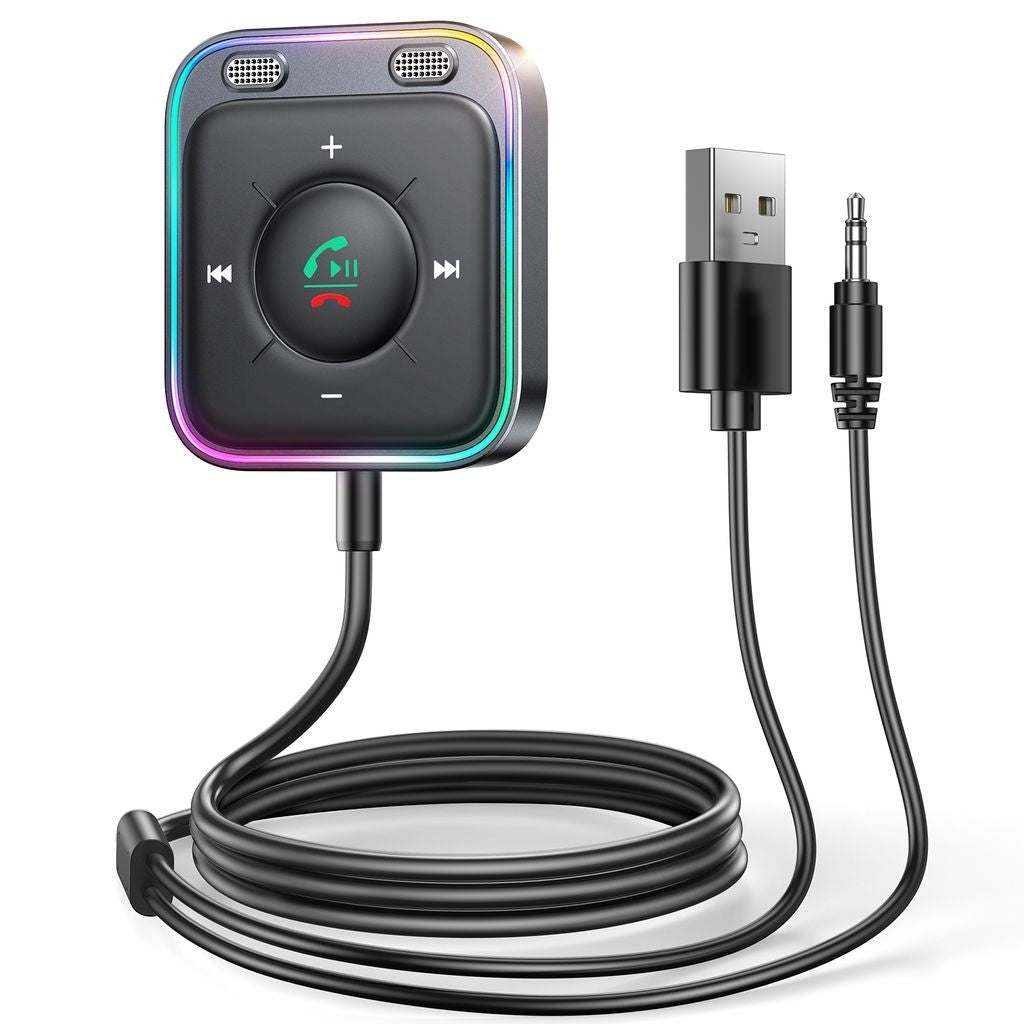Aux Bluetooth Audio Adapter F R Auto Schwarz