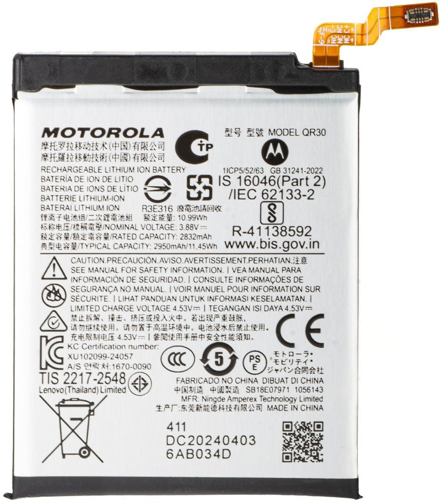 Bater A Original Qr30 Para Motorola Razr 50 Ultra