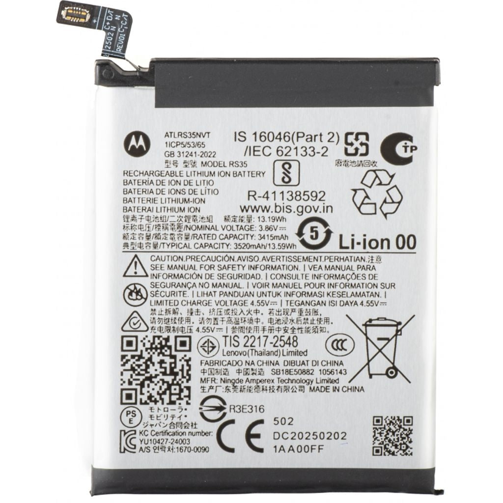Bater A Original Del Motorola Razr 60 Ultra