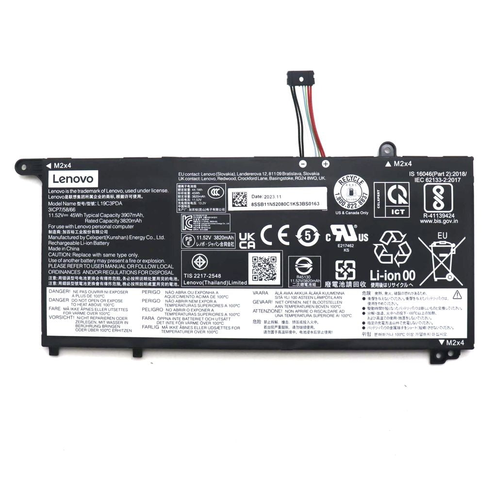 Lenovo Akku 3 Zellen 45wh 11 52v L19c3pda Cp B