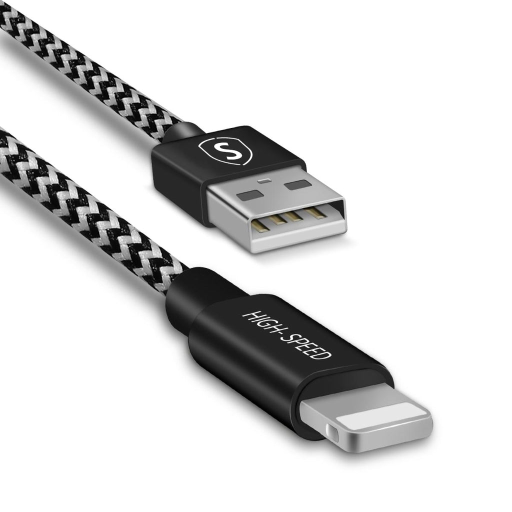 Skin Lightning Kabel 2 4 A 0 25 M Schwarz Wei