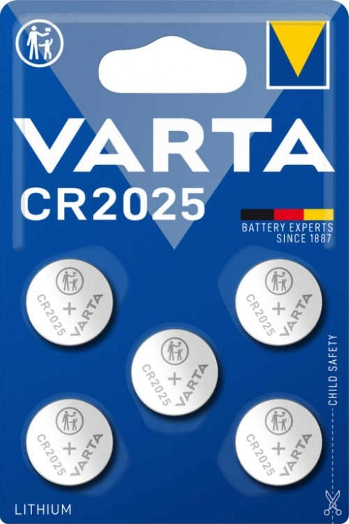 Varta Lithium Knopfzellenbatterie Cr2025 5er Pack