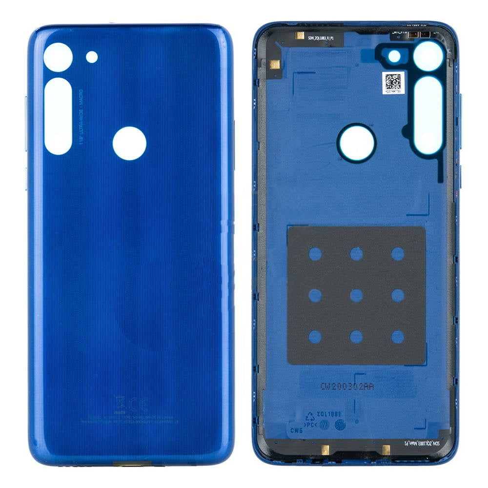 Tapa De Bater A Azul Para Motorola Moto G8