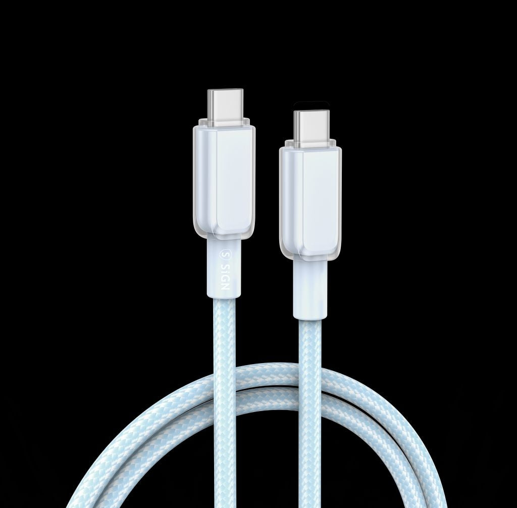 Sign Usb C Zu Usb C Kabel 60 W 1 M Blau