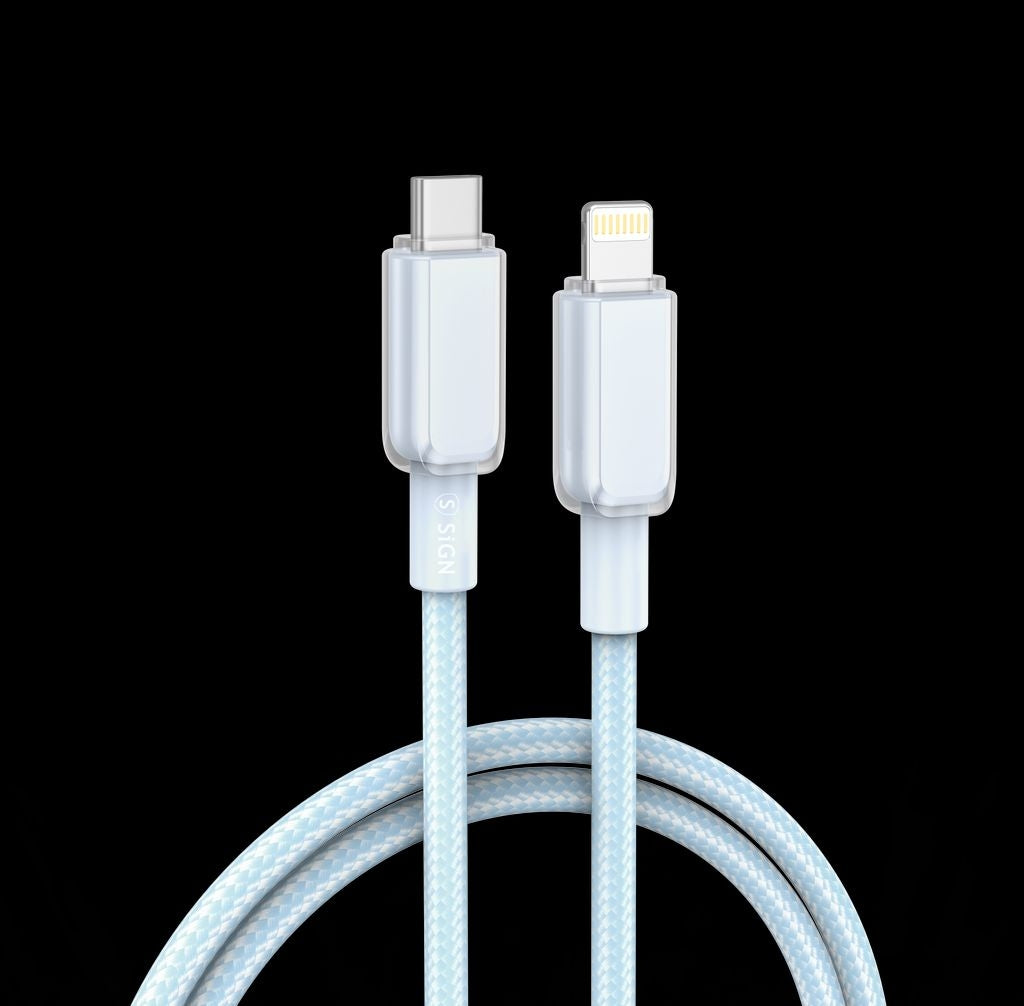 Sign Usb C Auf Lightning Kabel 30 W 1 M Blau