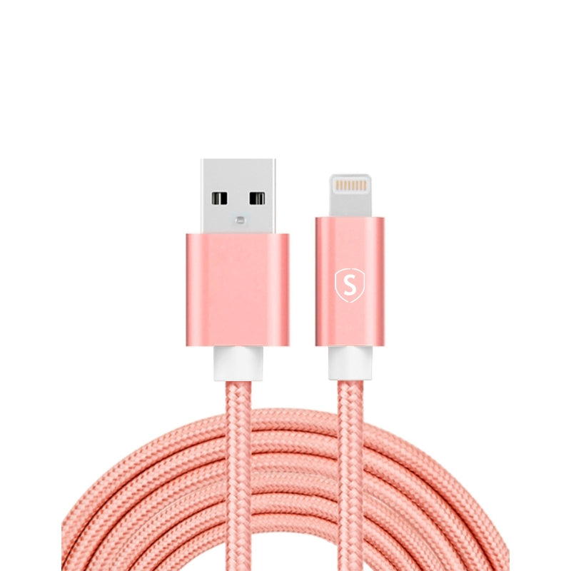 Usb Auf Lightning Kabel 2 4 A 3 M Nylon Pink
