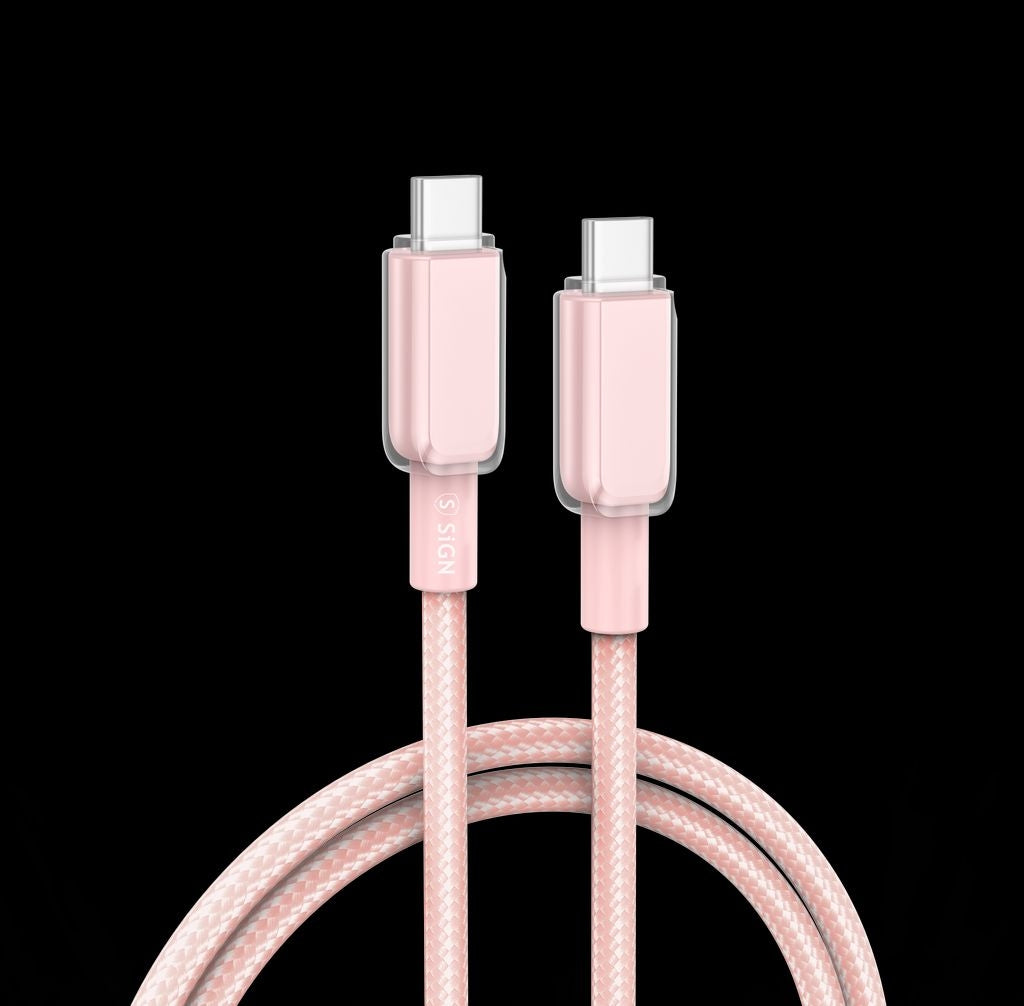 Usb C Zu Usb C Kabel 60 W 1 M Rosa