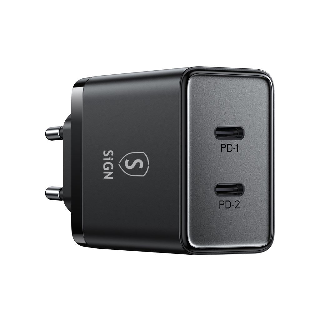 Dual Usb C Pd Ladeger T 40 W Schwarz