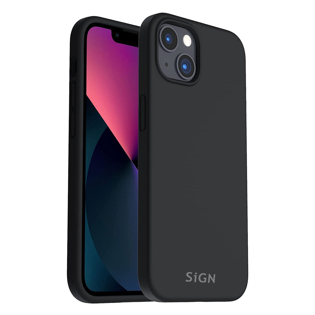 Liquid Silikonh Lle F R Iphone 14 Plus Schwarz