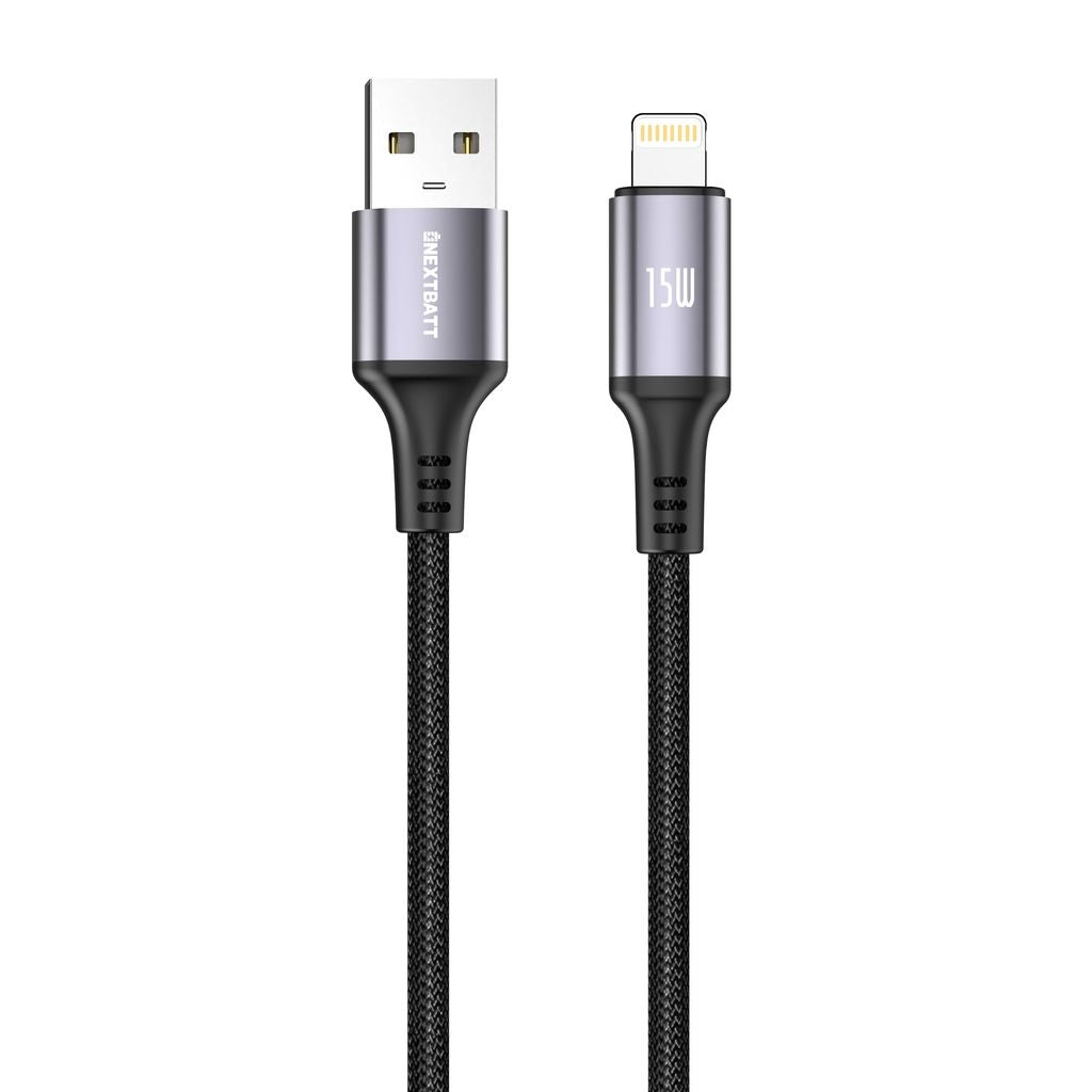 Nextbatt Usb A Auf Lightning Kabel 15 W 1 M Schwarz