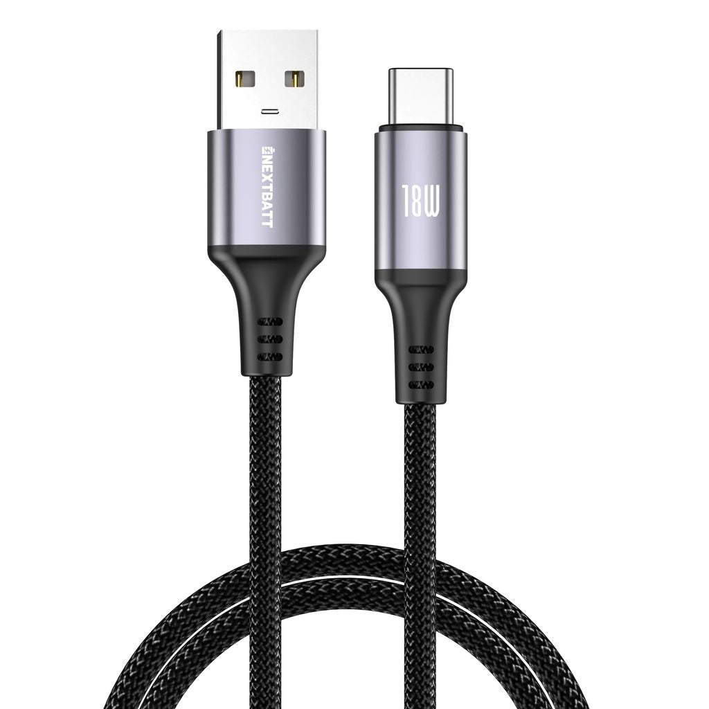 Nextbatt Usb A Auf Usb C Kabel 18 W 2 M Schwarz