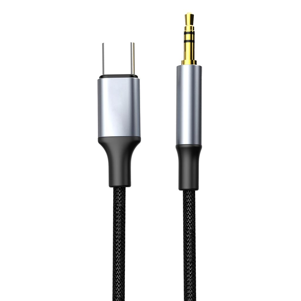 Nextbatt Usb C Auf 3 5 Mm Aux Adapter Schwarz Grau