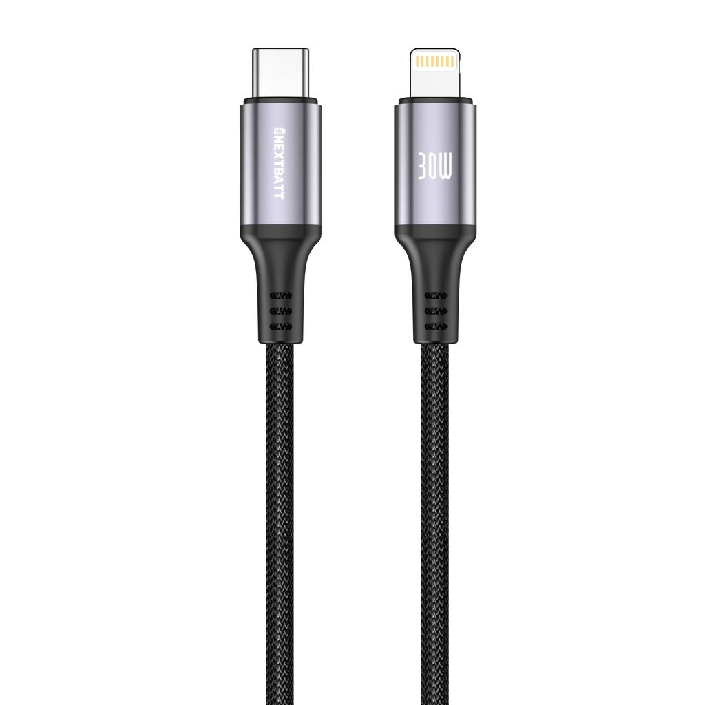 Nextbatt Usb C Auf Lightning Kabel 30 W 3 A 1 M Schwarz