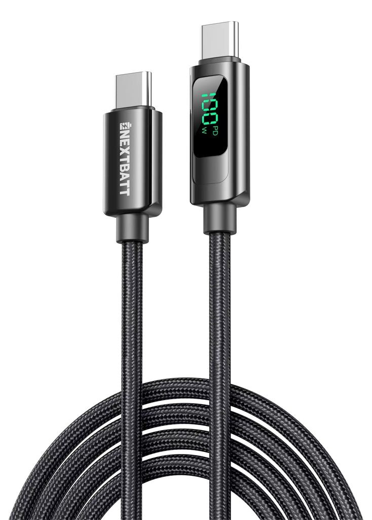 Nextbatt Usb C Zu Usb C Kabel 100 W 5 A 2 M Schwarz