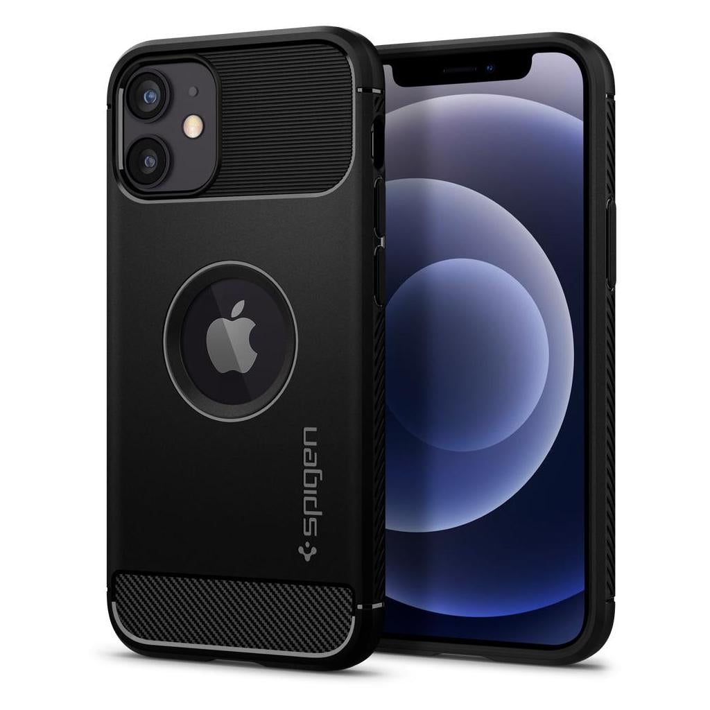 Spigen Rugged Armor H Lle F R Iphone 12 12 Pro Schwarz