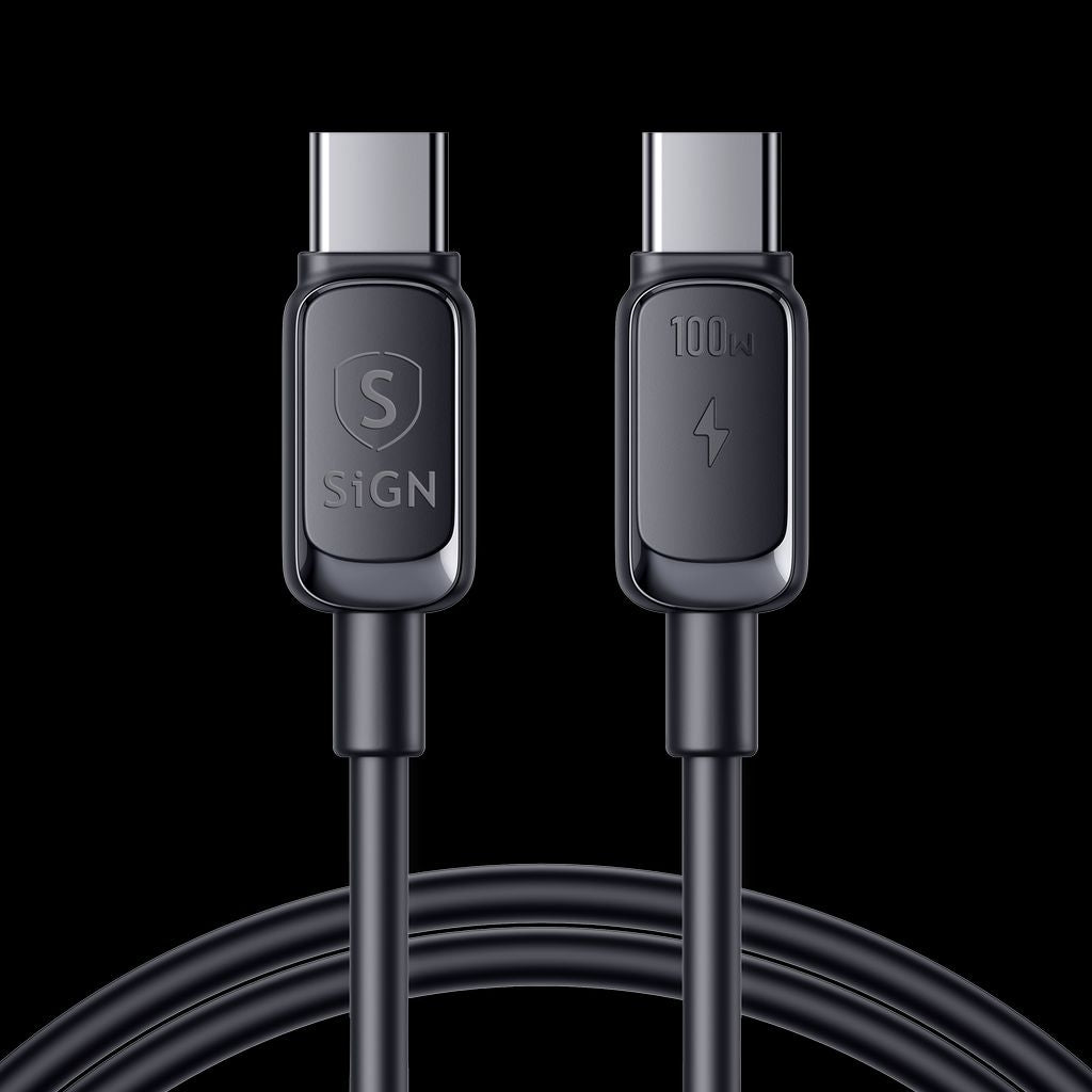 Usb C Zu Usb C Kabel 100 W 1 2 M Schwarz