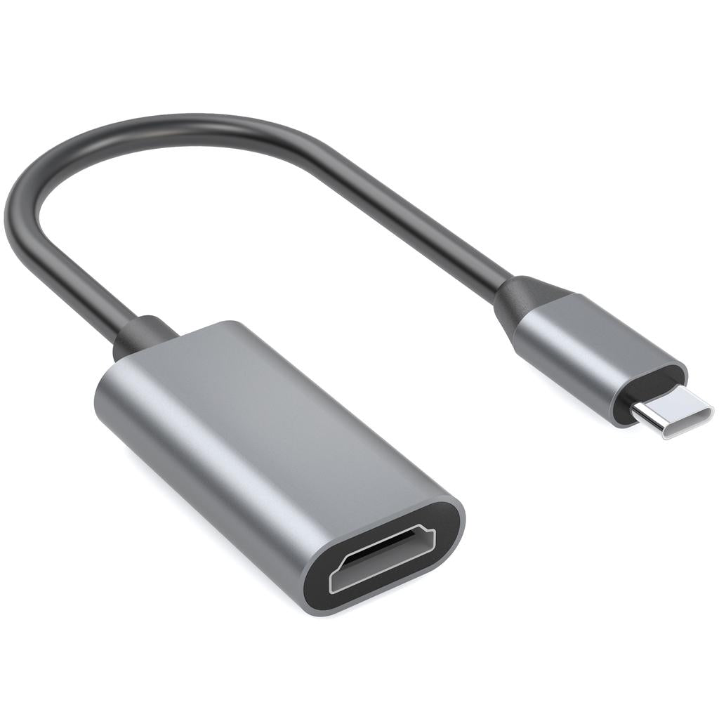 Usb C Zu Hdmi Adapter 5 V 1 A Schwarz Grau