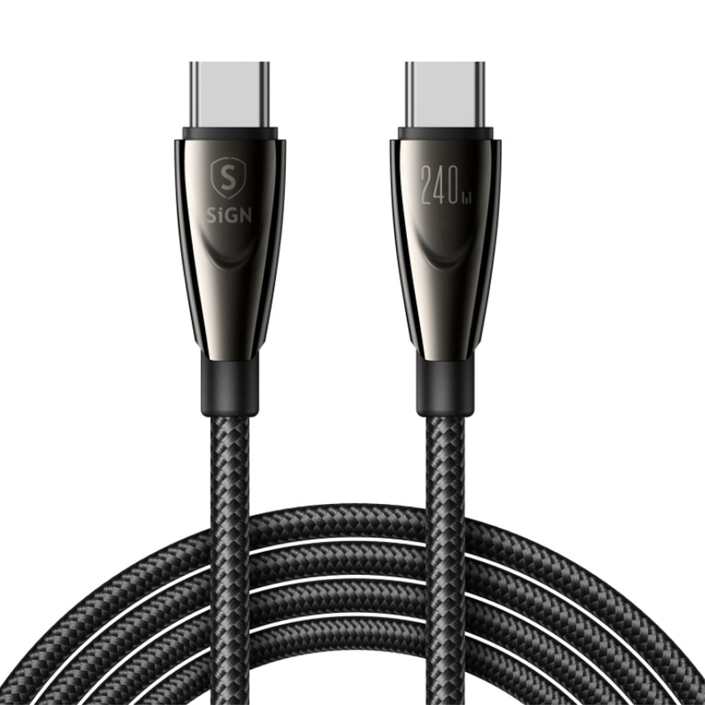 Usb C Zu Usb C Kabel 240 W 1 2 M Schwarz