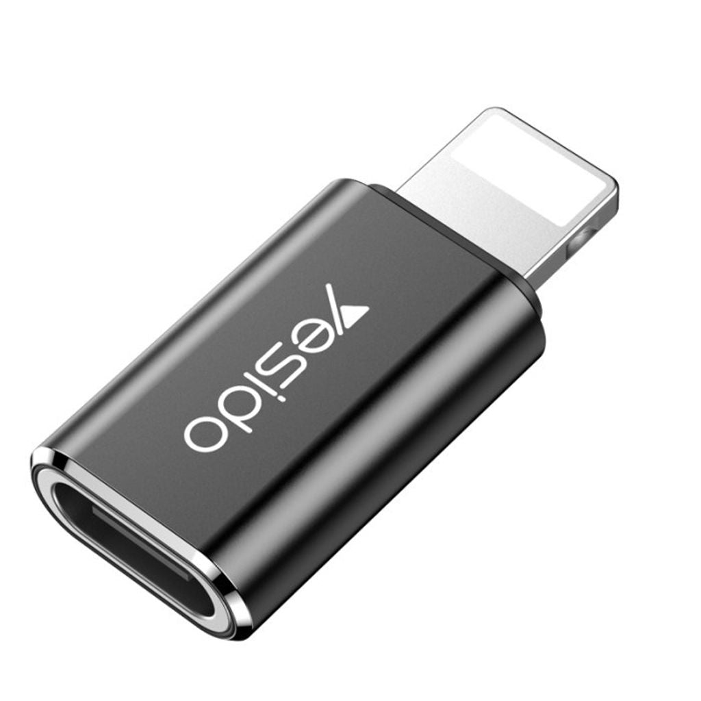 Yesido Usb C Auf Lightning Otg Adapter Schwarz