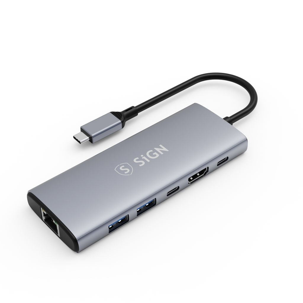 Sign Hub Usb C Auf Usb A Usb C Hdmi Rj45