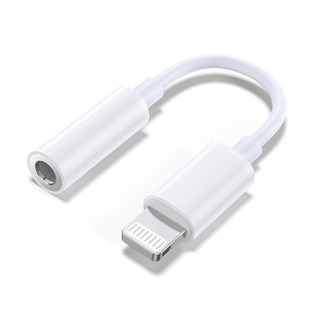 Lightning Auf 3 5 Mm Aux Adapter Wei