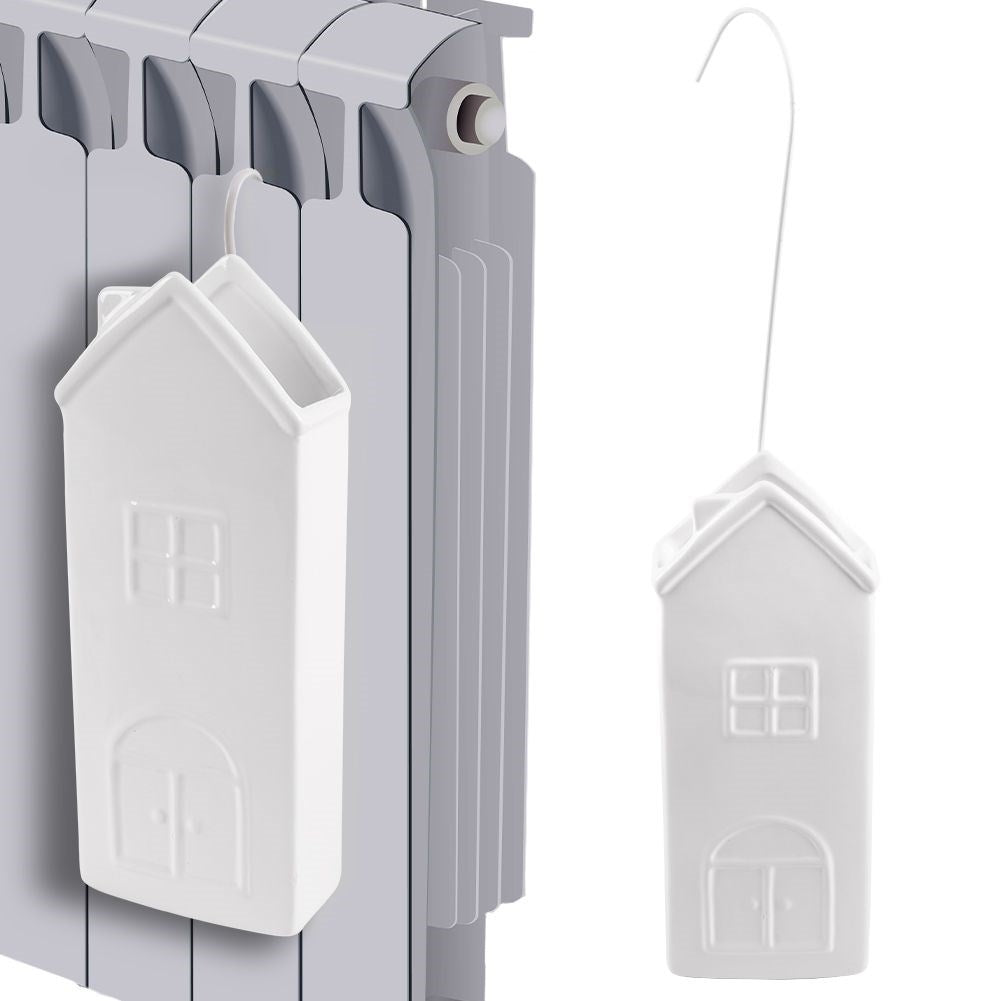 Keramik Luftbefeuchter Mit Hausmotiv F R Trockene Wintertage