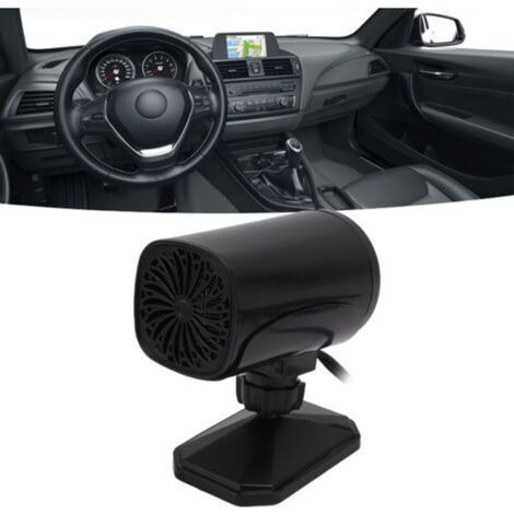2-in-1-auto-heiz- Und Kühlventilator, Tragbarer 12-v-entfroster, Schwarz – Markenlos